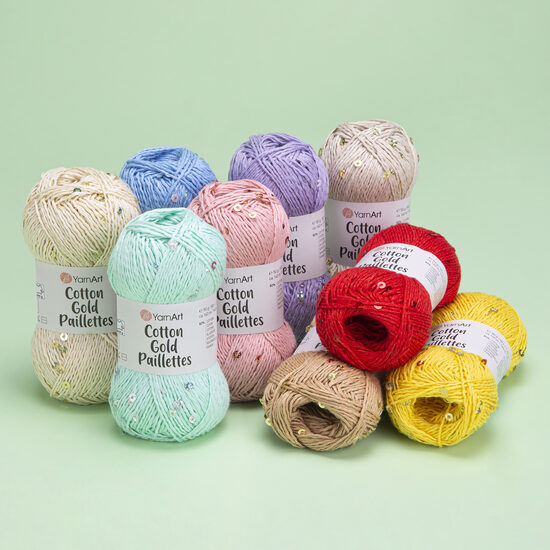 Cotton Gold pailetts *